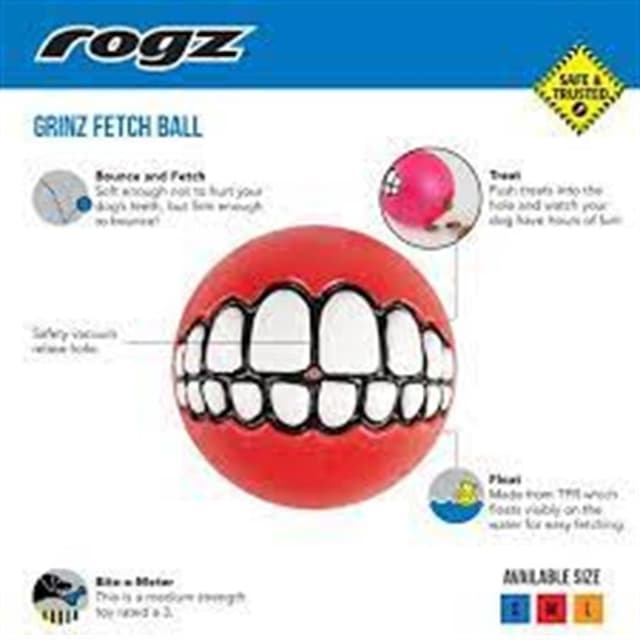 Rogzz Dog Toys Gr 02 Medi̇um Red