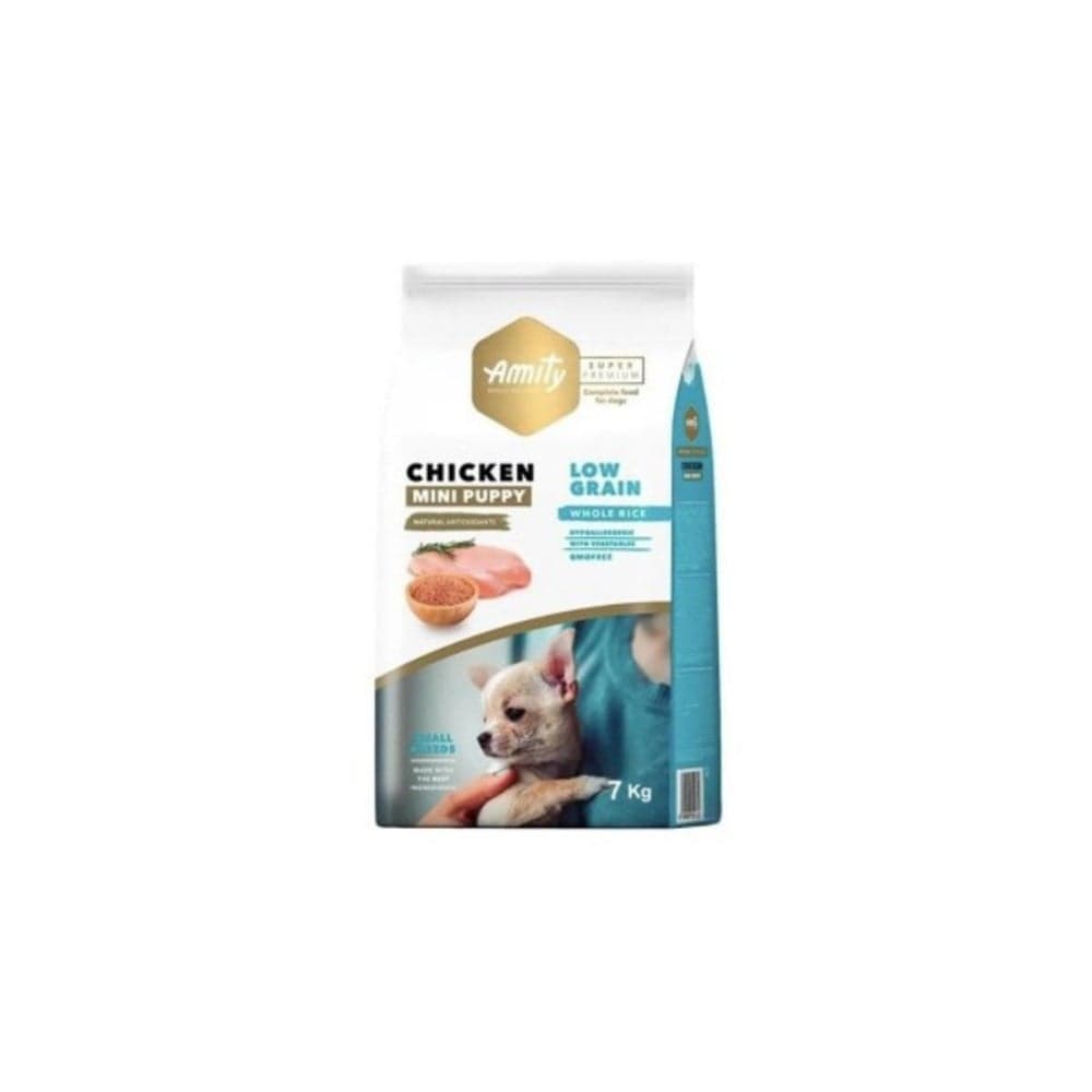 Amıty Süper Premium Low Düşük Tahıllı Tavuklu Mini Yavru Köpek Maması 7 Kg