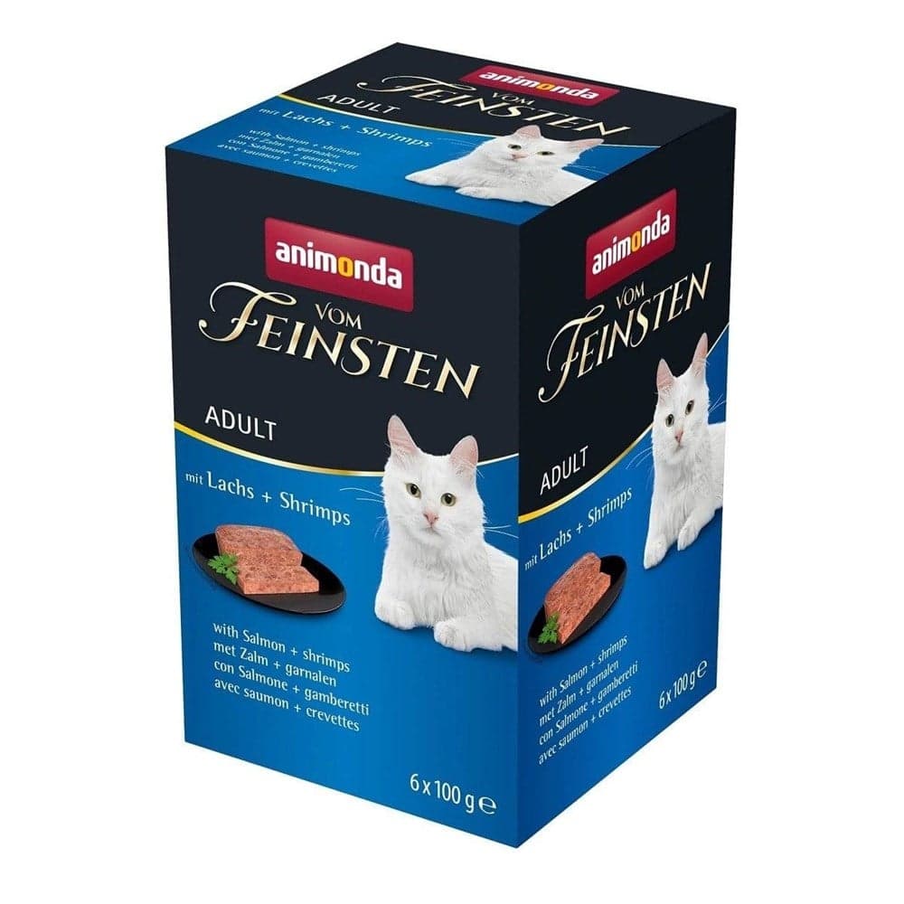 Animonda Vom Feinsten Somonlu ve Karidesli Yetişkin Kedi Konservesi 6x100g