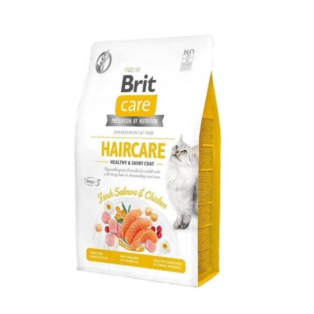 Brit Care Tahılsız Haircare Tavuklu Somonlu Kedi Maması 7 kg
