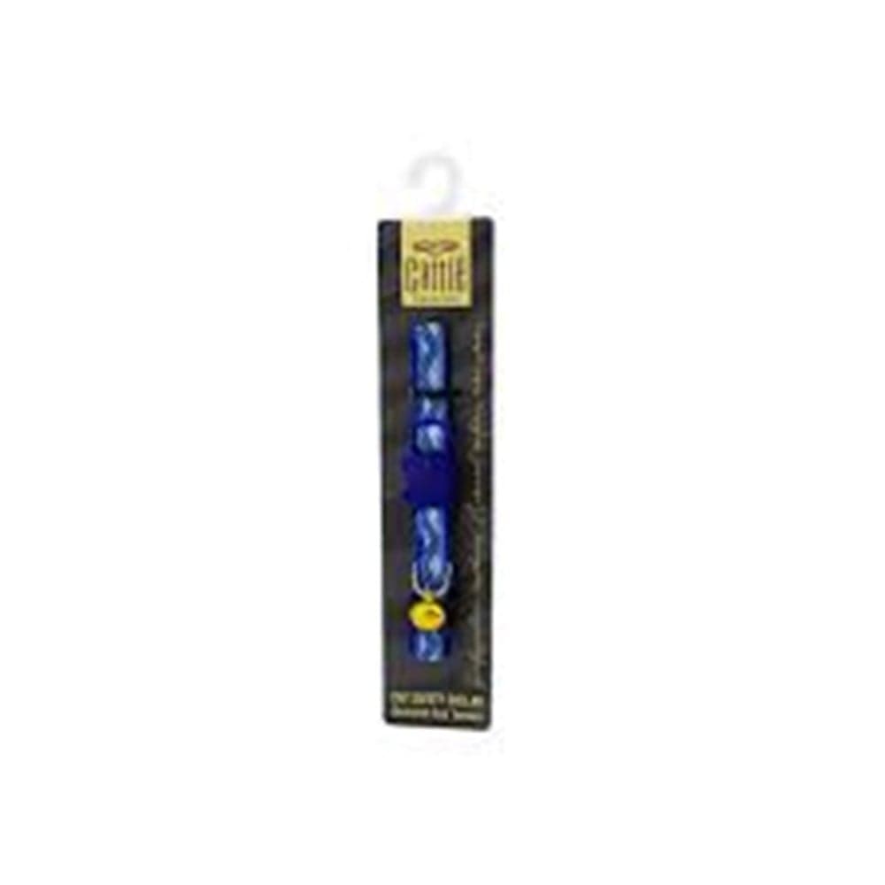 CATTİE DESENLİ KEDİ BOYUN TASMASI ROYALMAVİ 1X15-25CM