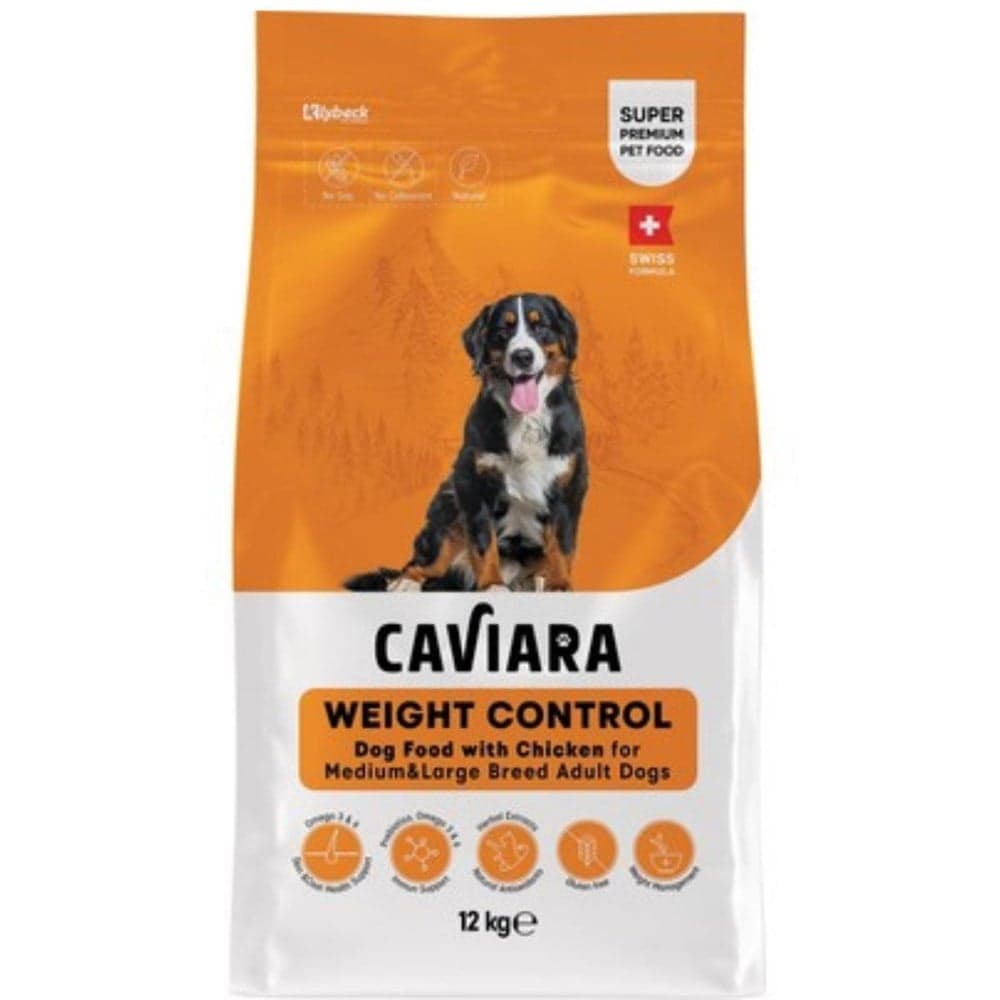 Caviara Orta ve Büyük Irk Tavuklu Kilo Kontrollü Yetişkin Köpek Maması 12 Kg