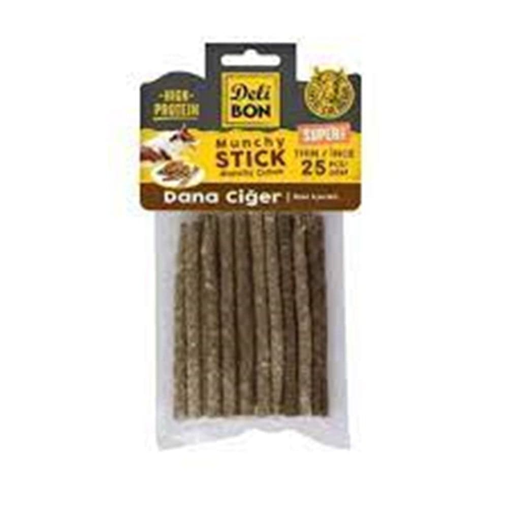 DELİBON SUPER MUNCHY ÇUBUK DANA CİĞERLİ İNCEX25AD.