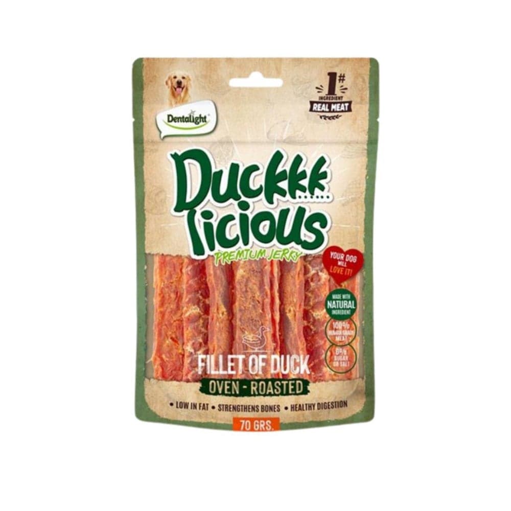 Dentalight Duckkk Licious Kurutulmuş Ördekli Fileto Köpek Ödül Maması 70gr