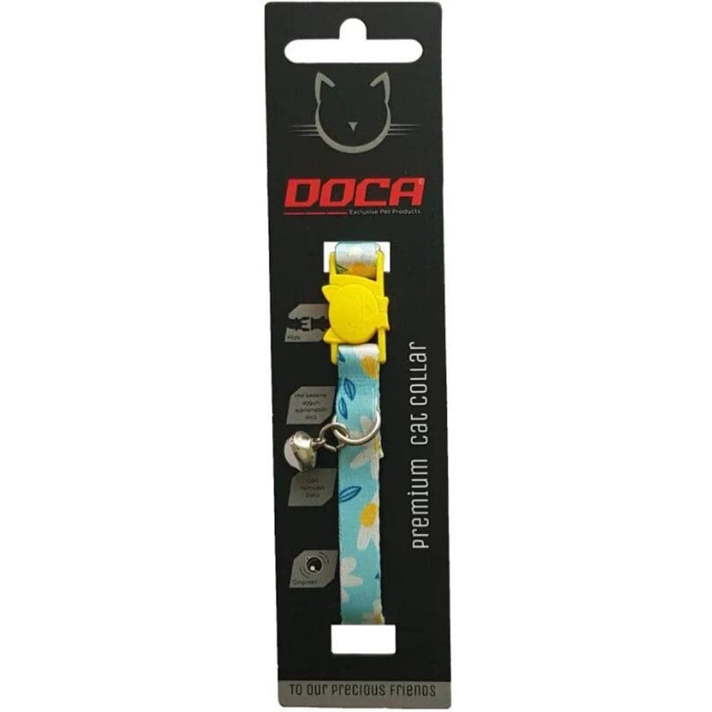 DOCA DAİSY DESENLİ KEDİ BOYUN TASMASI 1,2 X 18-28 CM