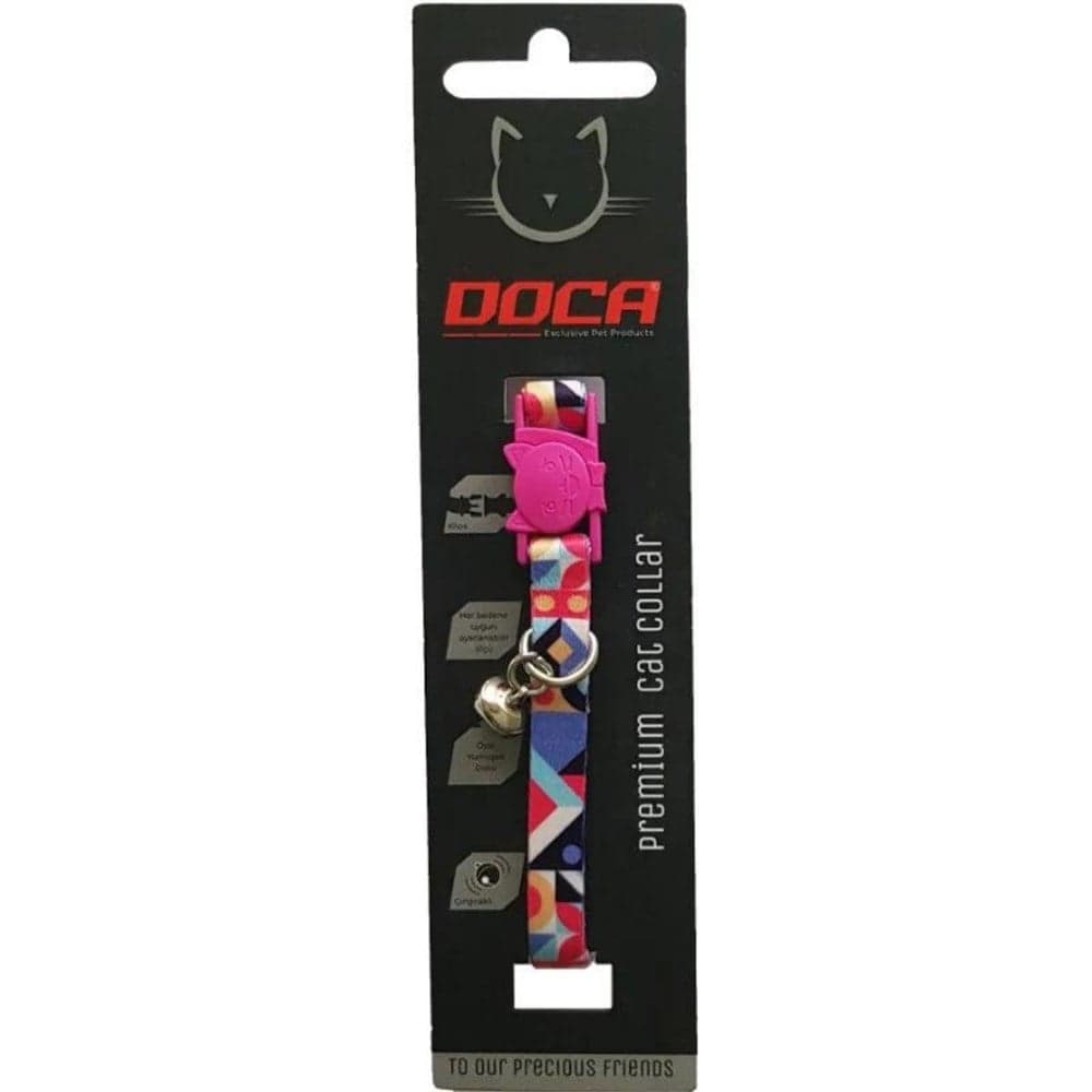 DOCA GEOMETRY DESENLİ KEDİ BOYUN TASMASI 1,2 X 18-28 CM