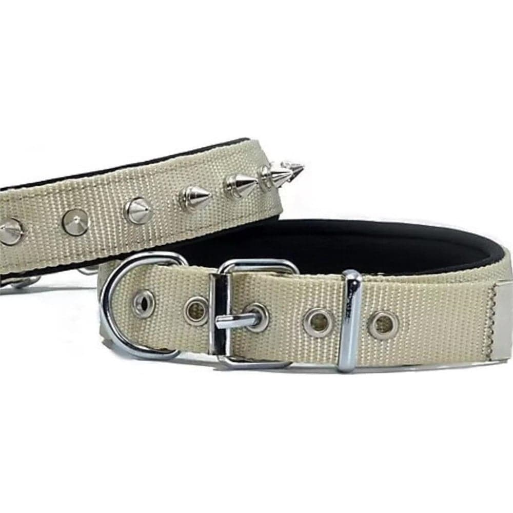 DOGGİE KONFOR DOKUMA ÇİVİLİ BOYUN TASMASI HAKİ 3X42-50CM