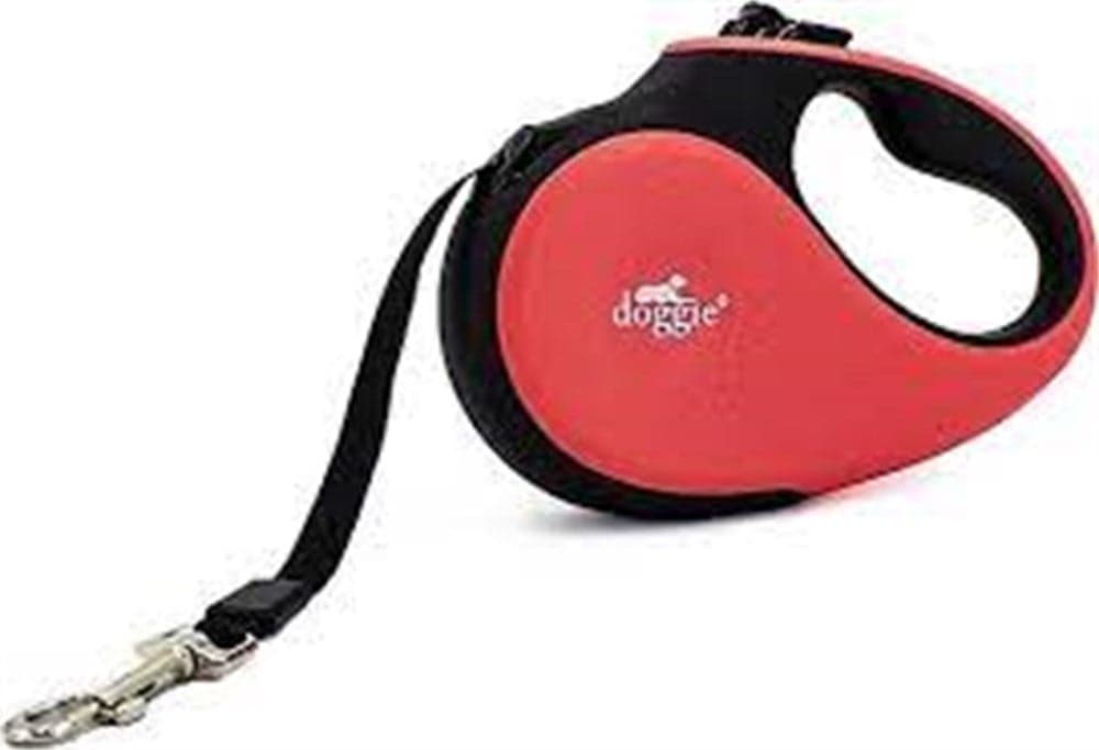 DOGGİE OTOMATİK UZATMA TASMASI SOFT SERİ KIRMIZI 12KG/3MT