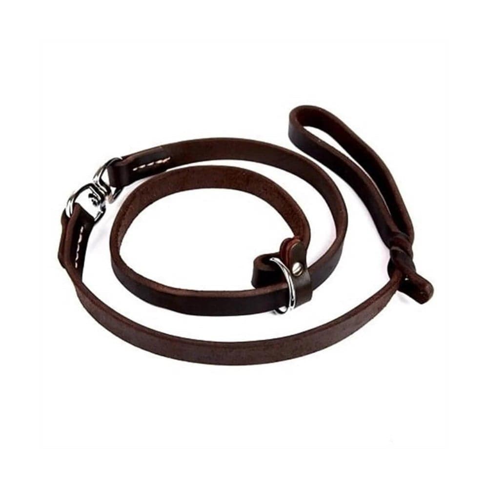 DOGGİE YAĞLI DERİ BOĞMALI EĞİTİM GEZDİRME YAĞLIKAHVE 1,1X150CM