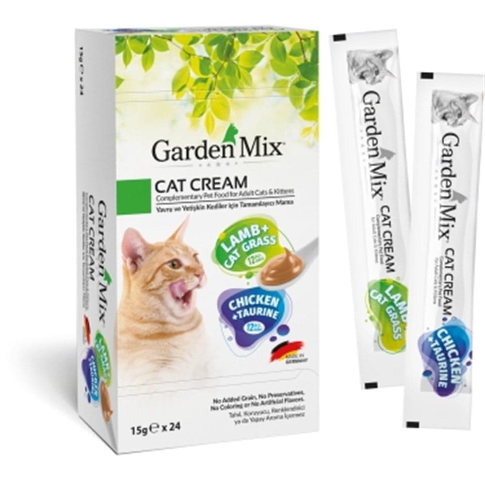 GARDEN MİX KEDİ ÖDÜL KREMASI TAVUKLU KUZULU XXL 24 X 15 GR