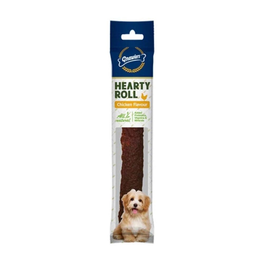 Gnawlers Hearty Roll Doğal Kolajen Tavuklu Köpek Ödül Kemiği 22,5cm 80gr