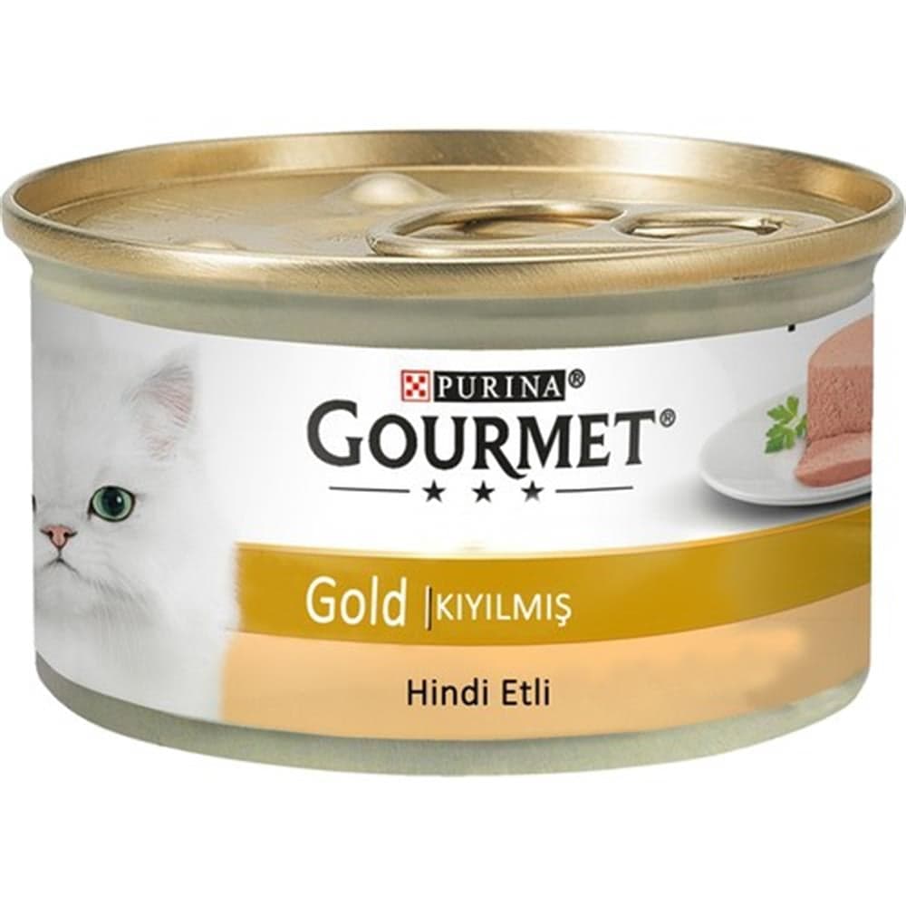 Gourmet Gold Kıyılmış Hindili Kedi Konservesi 85gr