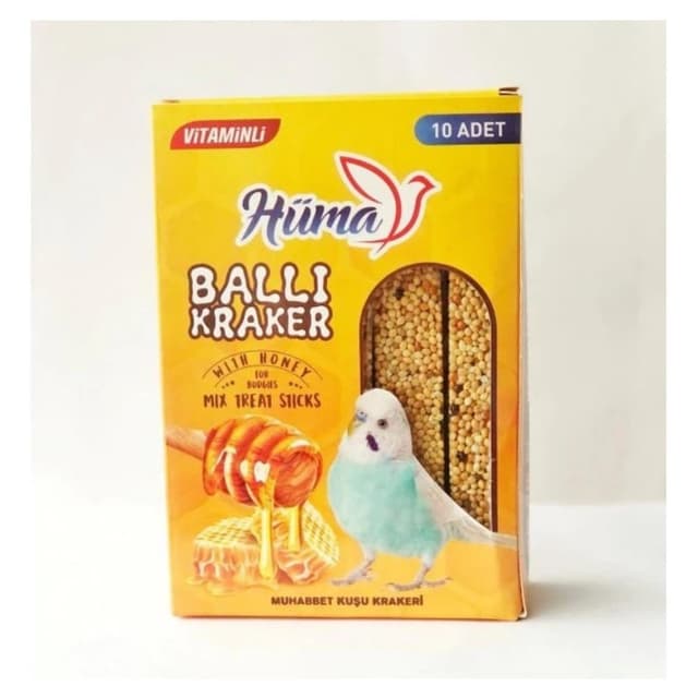Hüma Muhabbet Kuşları İçin Ballı Kraker 10 lu