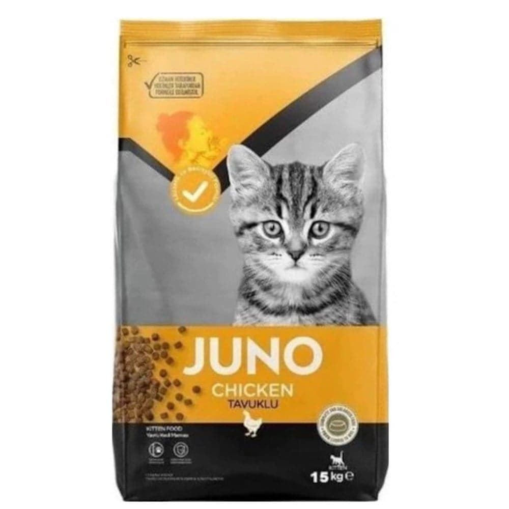 JUNO TAVUKLU YAVRU KEDİ MAMASI 15 KG
