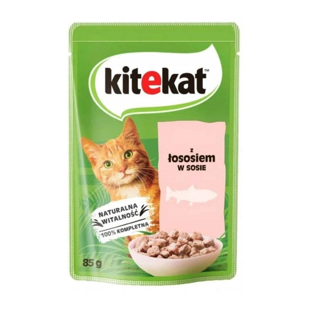 Kitekat Gravy Sos İçinde Somonlu Yetişkin Kedi Konservesi 85gr