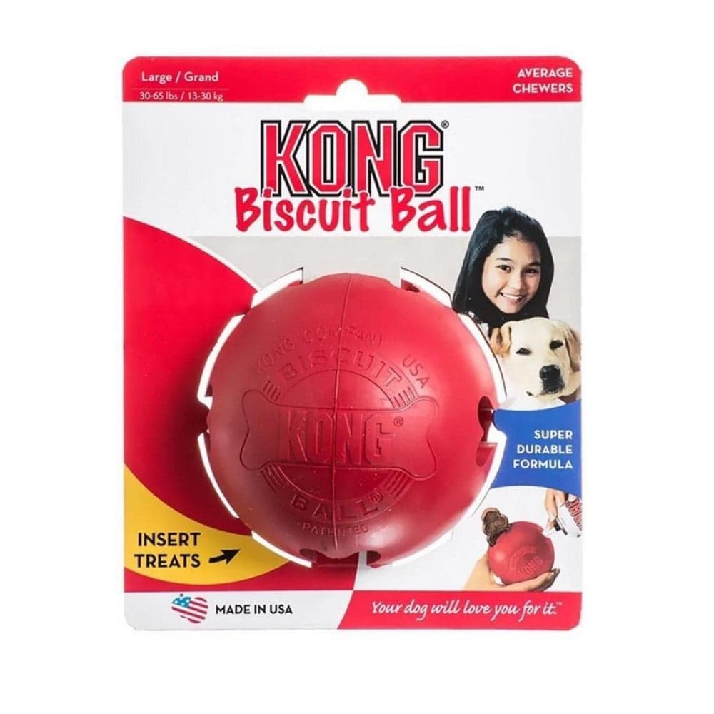 KONG Biscuit Ball Top Şeklinde Köpek Oyuncağı Large