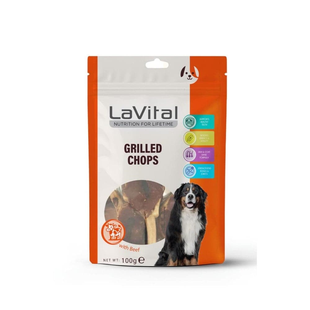 LaVital Grilled Chops Kuzu Etli Pirzola Köpek Ödül Maması 100gr