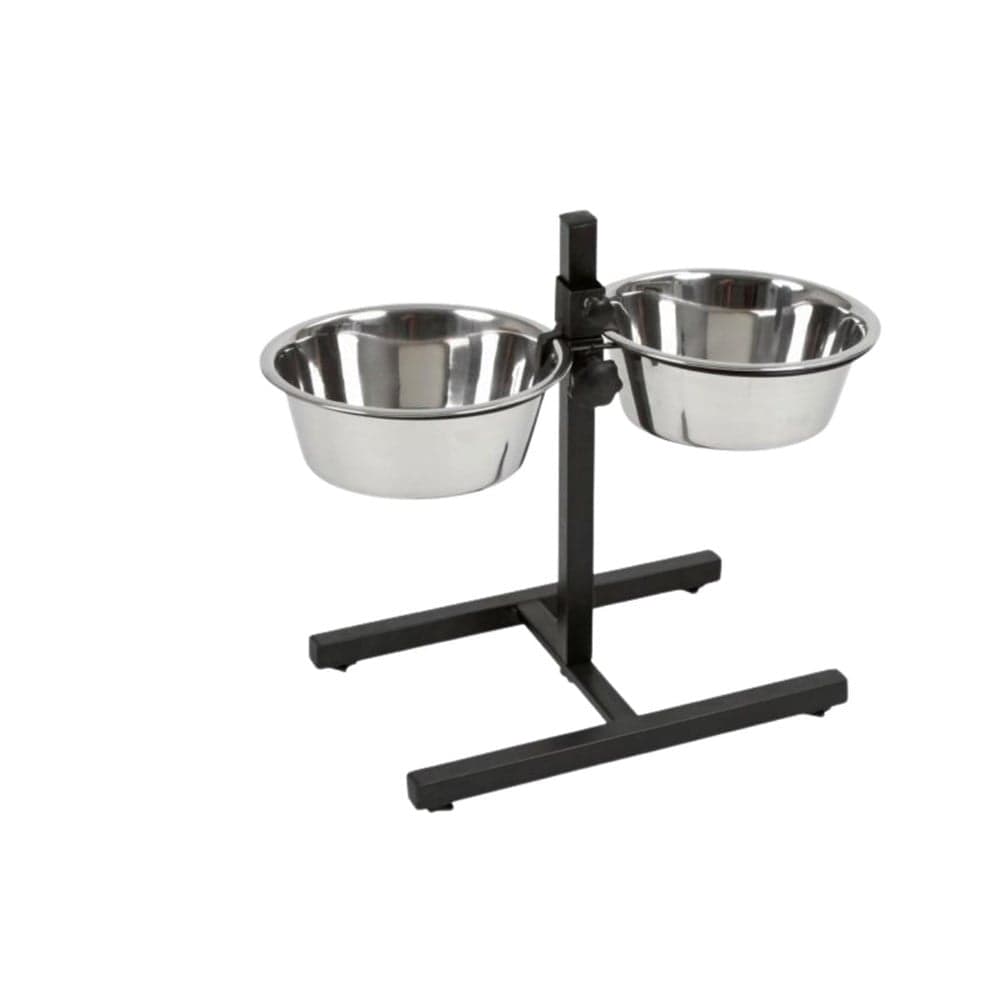 Nunbell İkili Ayaklı Çelik Mama Kabı 22 Cm