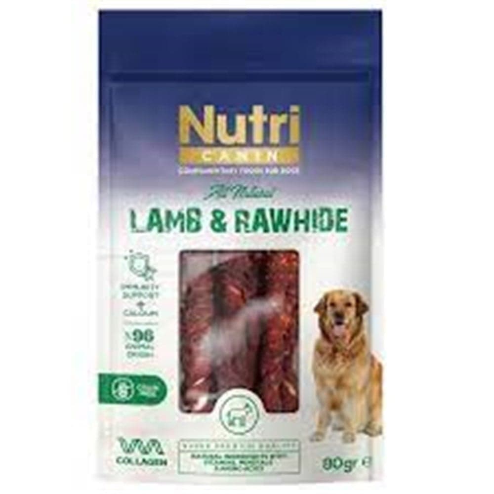 NUTRI CANIN KUZU ETLİ SARILI KEMİK 80 GR