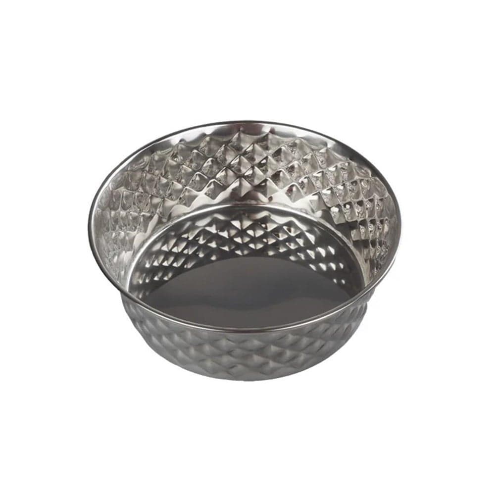 Oripet Elmas Desen Çelik Mama Kabı 21cm