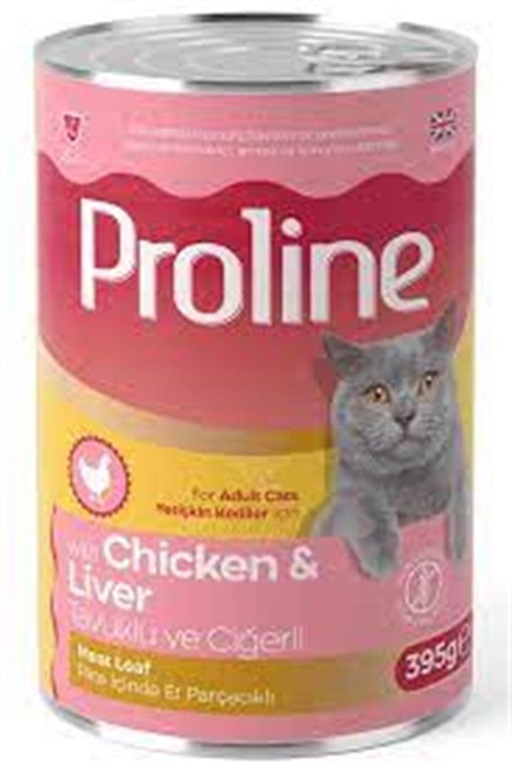 Proli̇ne Tavuklu Ve Ciğerli̇ Kedi̇ Konservesi̇ 395 Gr