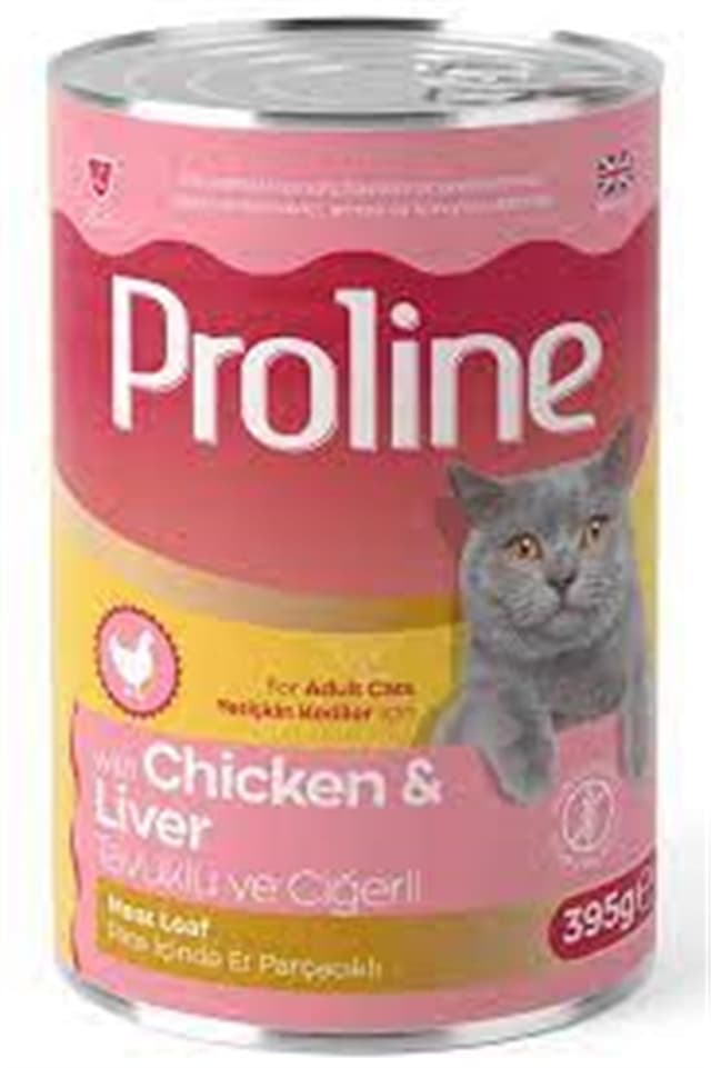 Proli̇ne Tavuklu Ve Ciğerli̇ Kedi̇ Konservesi̇ 395 Gr