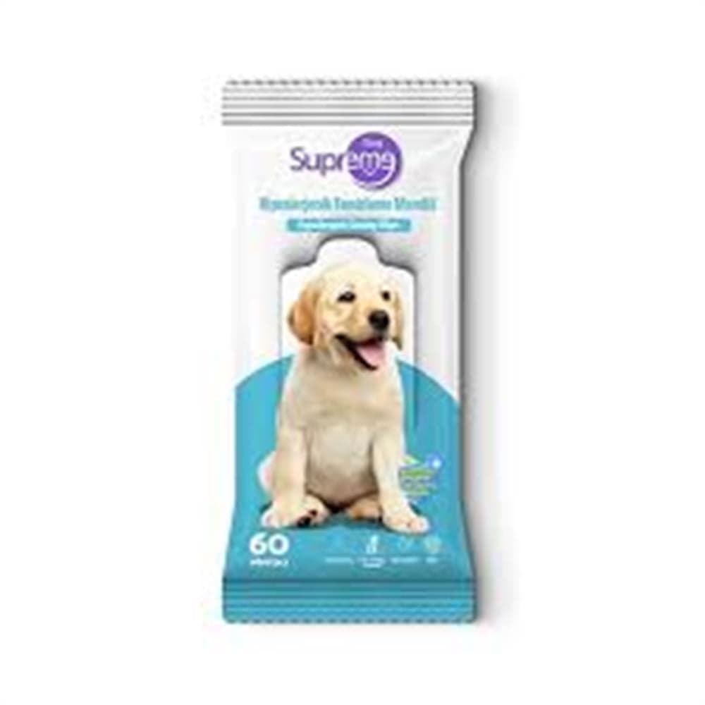 Spreme Dog Hi̇poalerjeni̇k Temi̇zleme Mendi̇li̇ 60 Adet