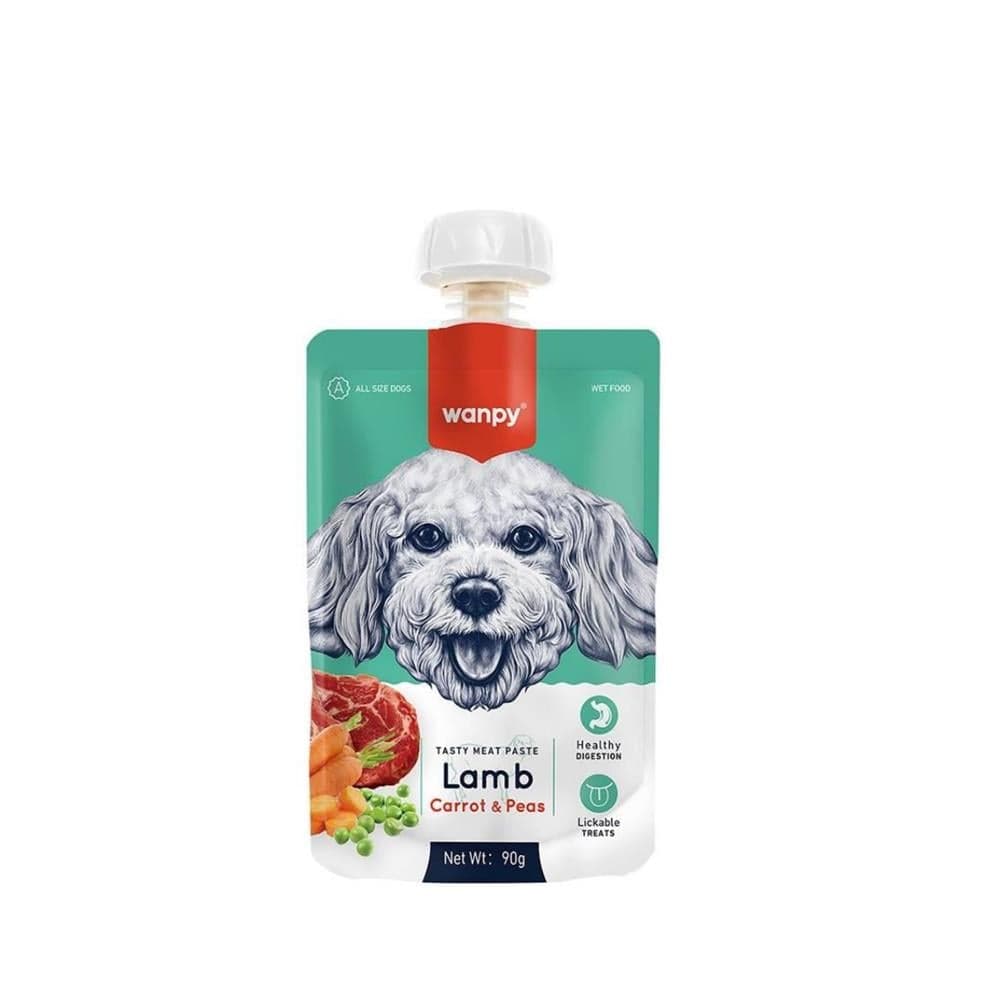 Wanpy Kuzu Etli ve Havuçlu Ezme Köpek Ödülü 90gr