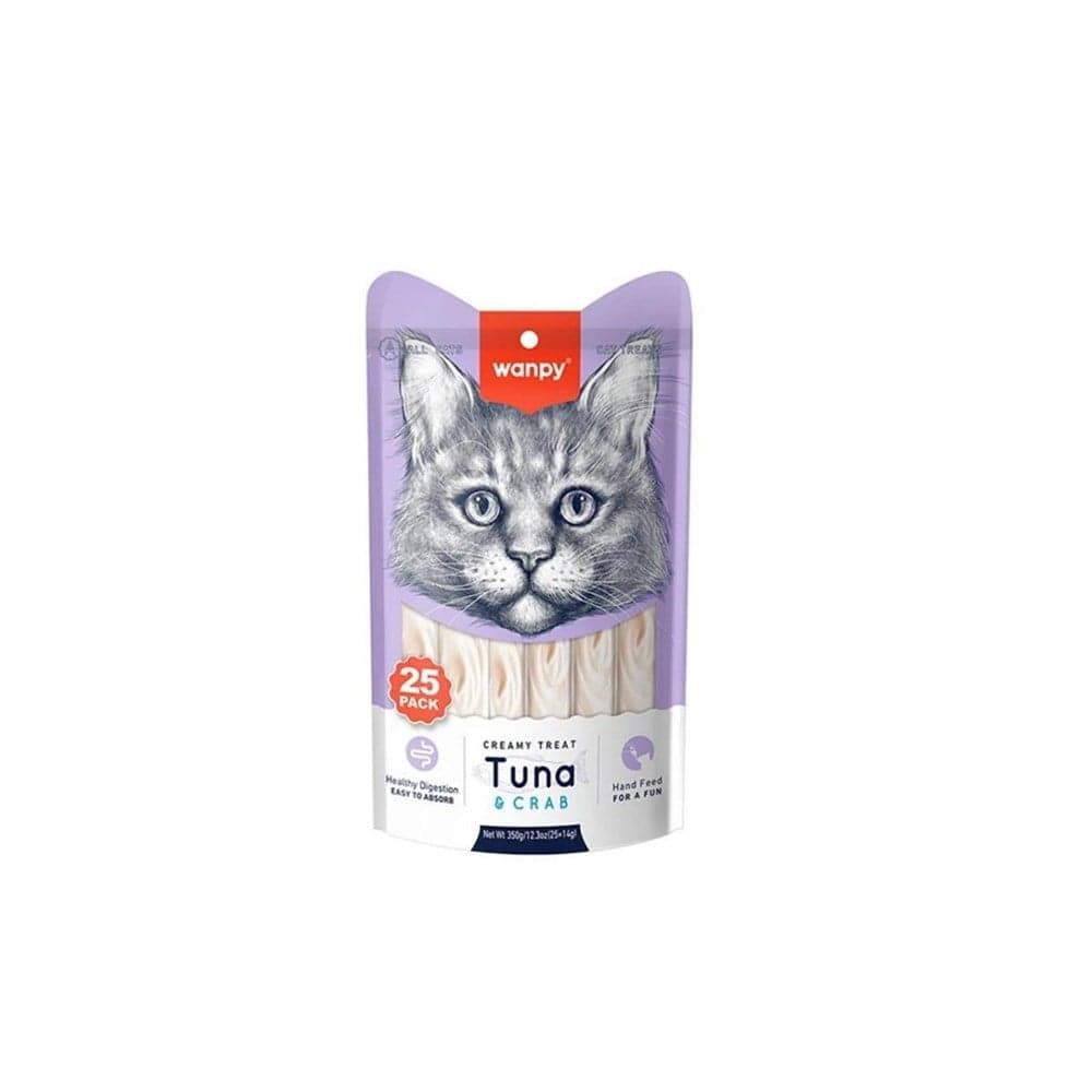 Wanpy Ton Balıklı ve Yengeçli Krema Kedi Ödülü 25x14gr