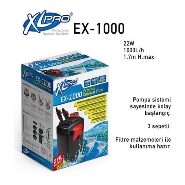 Xlpro Ex-1000 Dış Fi̇ltre 1000l/H(Dolu)