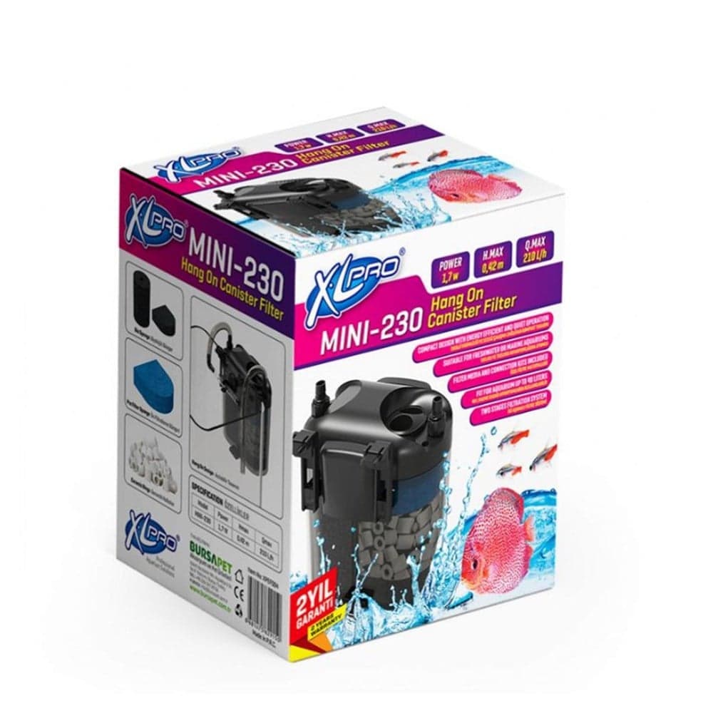 Xlpro Mini-230 Mi̇ni̇ Dış Fi̇ltre 210l/H (Dolu)