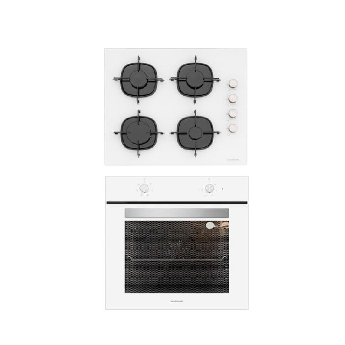 Silverline BO6501W01 Fırın-CS5335W01 Ocak Beyaz Cam Ankastre Set