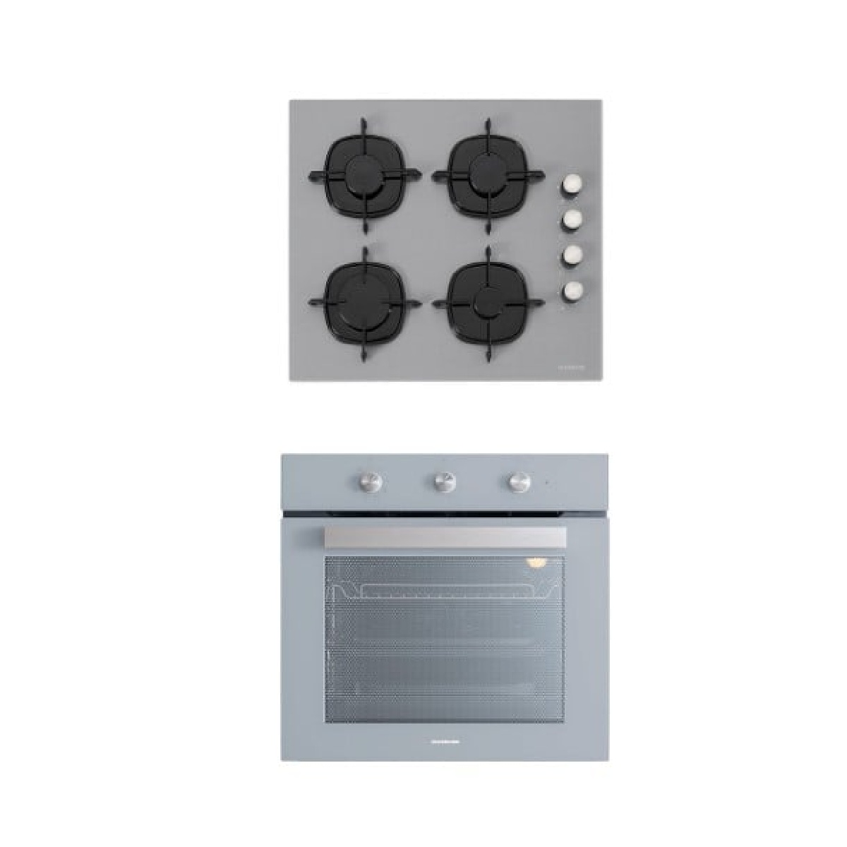 Silverline BO6503S01 Fırın-CS5335S02 Ocak Gri Cam Ankastre Set