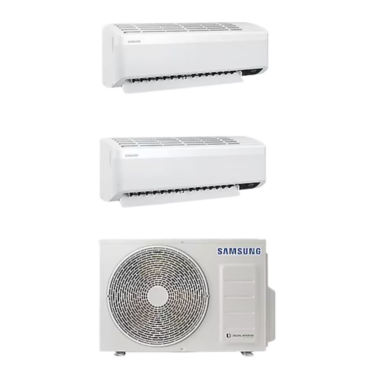 Samsung Wind Free Multi 1+2 Sistem (AJ100TXJ5KH/EA) 10 kw Dış 18+18 Btu İç Ünite Duvar Tipi Klima