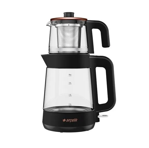 Arçelik CM 6964 S Resital Siyah 1900 W Cam Çay Makinesi
