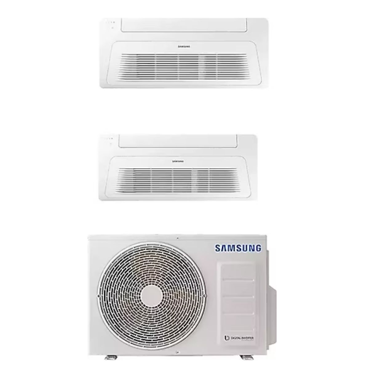 Samsung Wind Free Multi 1+2 Sistem (AJ050TXJ2KH/EA) 5,2 kw Dış 12+18 Btu İç Ünite Tek Yön Kaset Klima