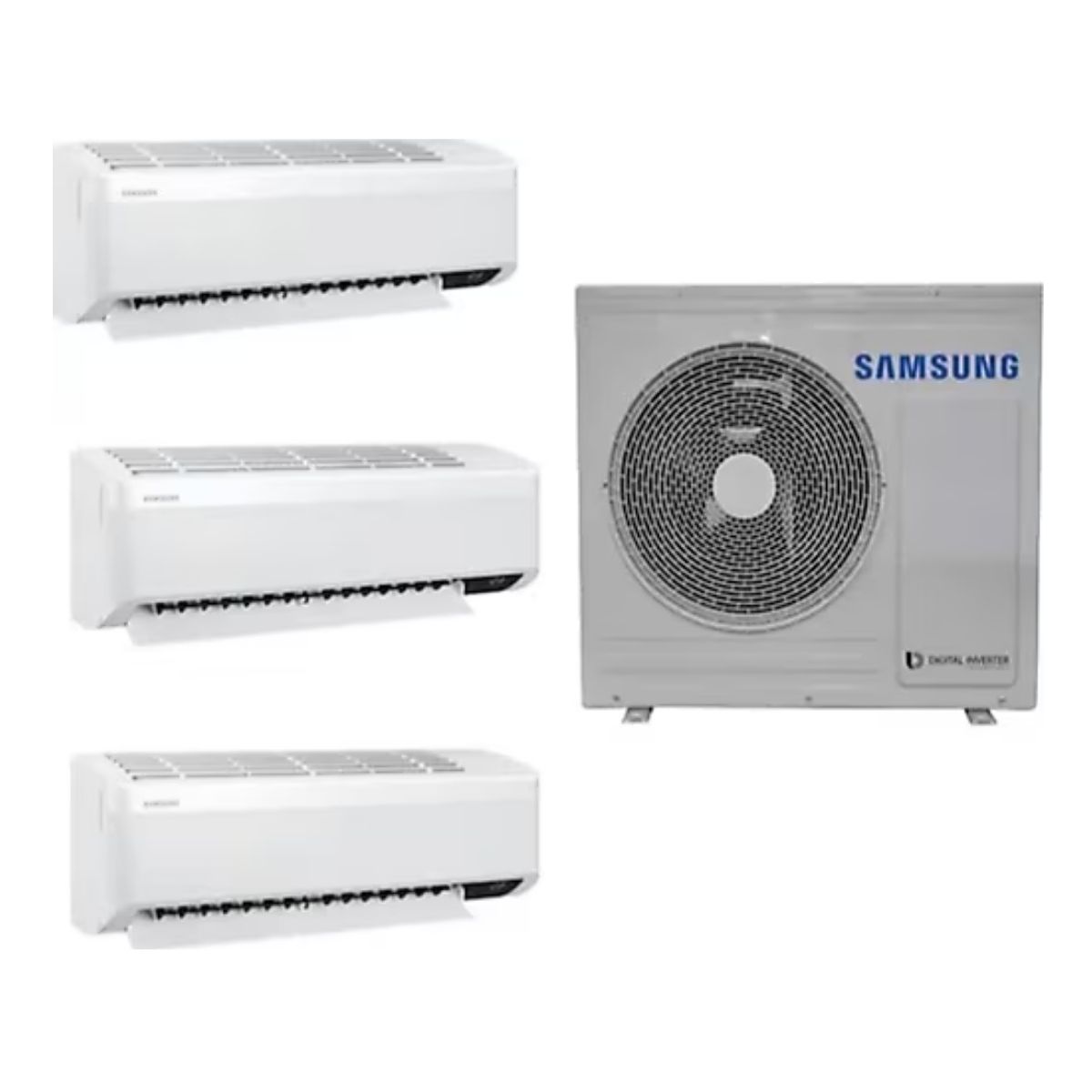 Samsung Wind Free Multi 1+3 Sistem (AJ100TXJ5KH/EA) 10 kw Dış 12+12+18 Btu İç Ünite Duvar Tipi Klima